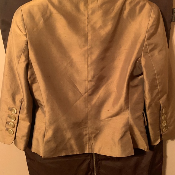 Banana Republic Silk Gold Blazer - Picture 2 of 2